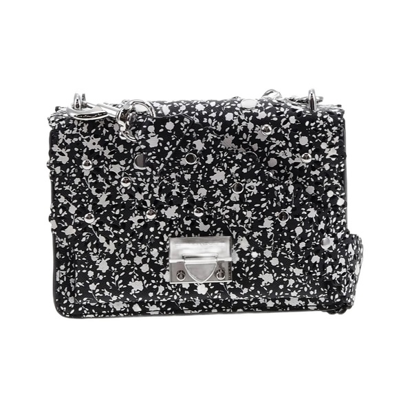 NWOT Rebecca Minkoff Christy Small Shoulder Bag w/ Floral Cutouts - Black Multi - Picture 4 of 6